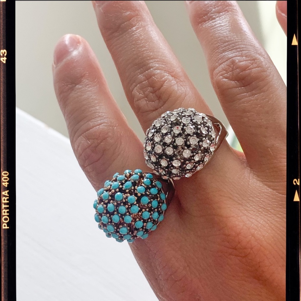 Zircon antique/vintage look ring